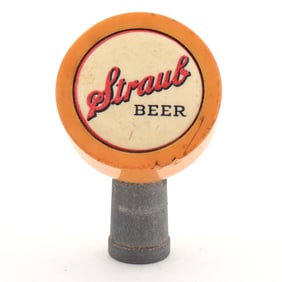 Straub Beer 1930s Plastic Tap Knob