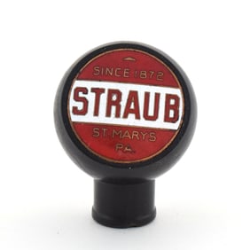 Straub SINCE 1872 1930s Enameled Ball Tap Knob