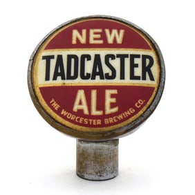 Tadcaster New Ale 1940s Tin Can Tap Knob TOUGH