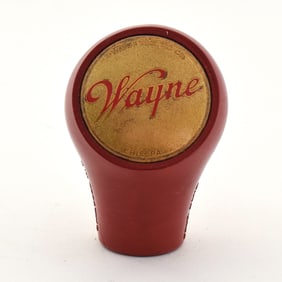 Wayne Brewing 1940s True Name Red Plastic Tap Knob