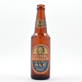 King Philip Ale 1940s Embossed Bottle ENTERPRISE NATIVE AMERICAN OUTSTANDING