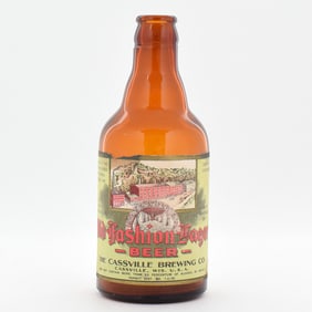 Old Fashion Lager Beer 1930s Steinie Bottle CASSVILLE