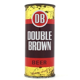 DB Double Brown Beer 15 Ounce New Zealand Flat Top SCARCE EARLY