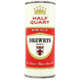 Drewrys Beer 16 Ounce Pull Tab Lidded As Flat Top SOUTH BEND USBCII 149-1