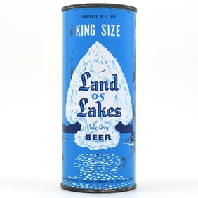 Land of Lakes Beer 16 Ounce Flat Top PILSEN 231-32 KING SIZE