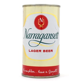 Narragansett Beer Flat Top METALLIC UNLISTED AS FLAT LIKE USBCII 96-2