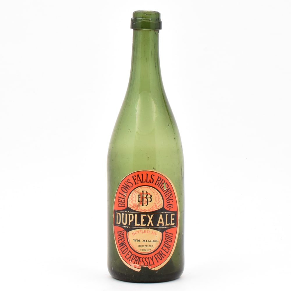 Bellows Falls Brewing Duplex Ale Pre-Prohibition Bottle RARE VERMONT: Business Name: Bellows Falls Brewing Co., Bellows Falls, Vermont Manufacturer/Plant: Unknown Date