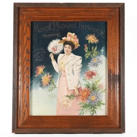 Mount Pleasant Brewing Superior Lager Pale Ale Porter Pre-Prohibition Chromolithograph RARE