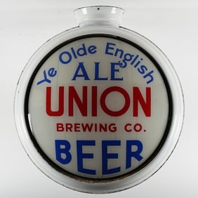 Union Beer Ye Olde English Ale RPG Double Sided Globe Sign RARE