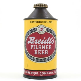 Breidts Pilsner Beer Cone Top IRTP 154-18 EXCELLENT