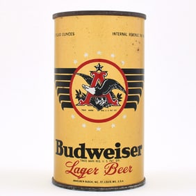 Budweiser Beer Instructional Flat Top ACCO D CODE 43-40 OI 162