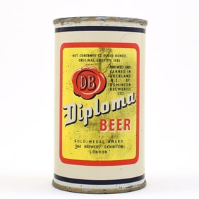 Diploma Beer New Zealand Flat Top VERY HARD CONDITION