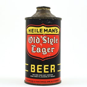 Heilemans Old Style Lager Beer Cone Top DNCMT 4 PERCENT 177-20