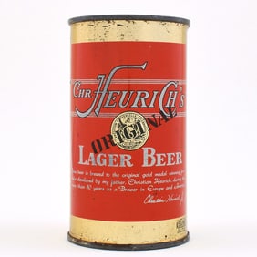 Heurichs Lager Beer Bank Lid Flat Top 81-37