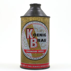 Koenig Brau Beer Cone Top NO ALCOHOL STATEMENT171-31