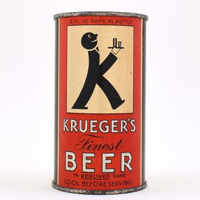 Krueger's Beer LONG OPENER Flat Top KEGLINED FRONT 90-2 OI 475 CLEAN RARE