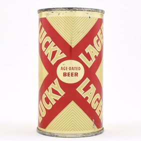 Lucky Lager Beer Flat Top SAN FRANCISCO 93-18 EXCELLENT