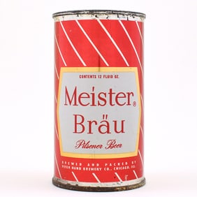 Meister Brau Beer Set Flat Top RED STRIPES 1952 95-22
