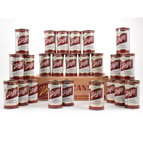 Schlitz Beer Case Carton of 24 Flat Top Drinking Cups 1954 MILWAUKEE L129-29