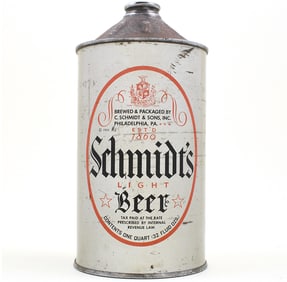 Schmidts Beer Quart Cone Top 219-4