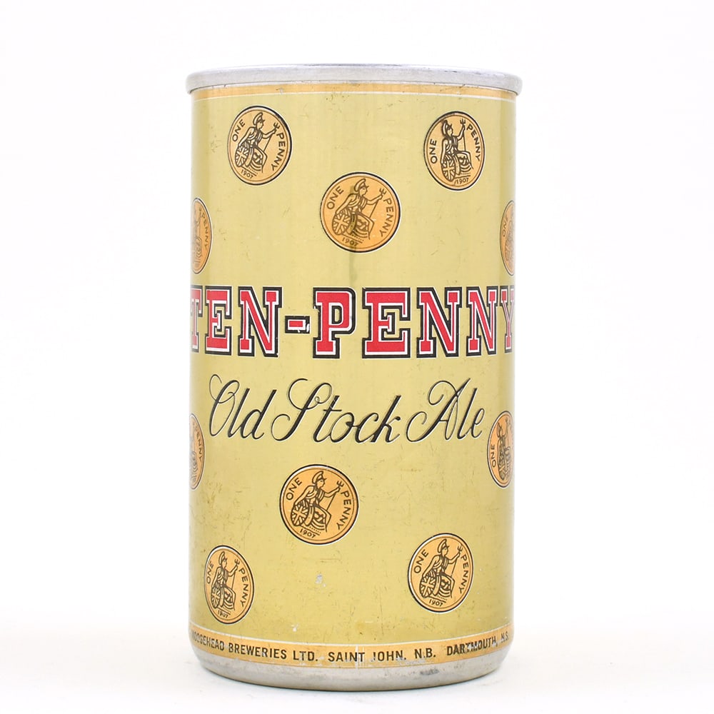 Ten-Penny Old Stock Ale Canadian Straight Aluminum Pull Tab: Reference: n/a Business Name: Moosehead Breweries Ltd., St. John, New Brunswick and Dartmouth, Nova Scotia,