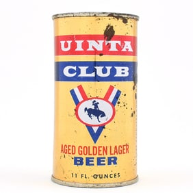 Uinta Club Beer 11 Ounce Flat Top 142-9