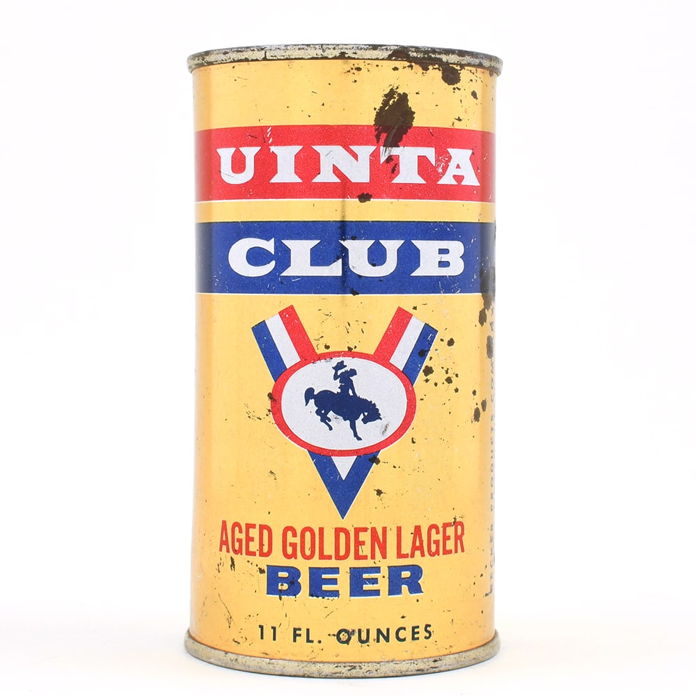Uinta Club Beer 11 Ounce Flat Top 142-9 (1 of 6)