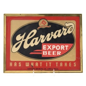 Harvard Export Beer 1940s Composite Sign