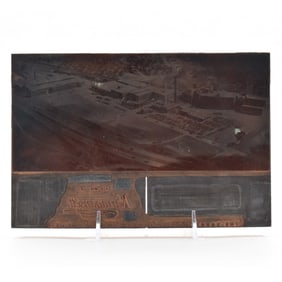 Narragansett Brewery Copper Letterpress Printing Plate