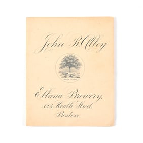 Alley Eblana Brewery 1893-95 Price List Factory Scene