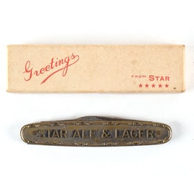 Star Ale-Lager Murphys Ale 1930s Pocket Knife ORIGINAL PACKAGING