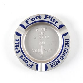 Fort Pitt 1930s Metal Spinner Ash Tray