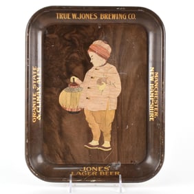 True Jones Brewing Pre-Prohibition Tray NEW HAMPSHIRE RARE