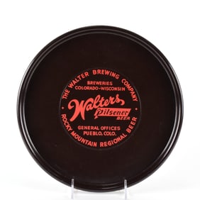 Walters Pilsener Beer 1960s Plastic Serving Tray