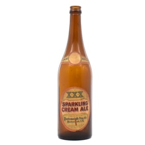 Portsmouth Sparkling Cream Ale Large Pre-Pro Bottle 3 Lines Bottom