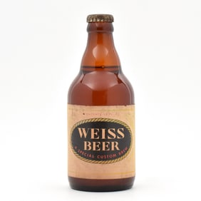 Weiss Beer 1950s Steinie Bottle FULL