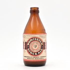 Worcester Stock Ale 1930s Stubby Bottle SPRINGFIELD