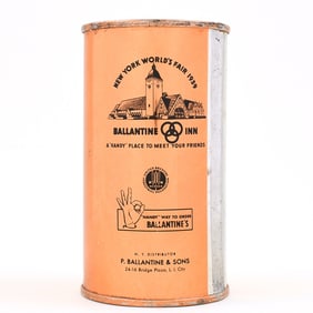 Ballantines Ale Flat Top WORLDS FAIR 33-7 EXCEPTIONAL