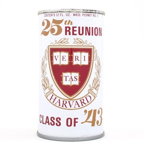 Black Label Harvard Class of 43 Reunion Bank Lid Pull Tab 216-8 MINTY