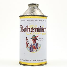 Bohemian Club Beer Cone Top NOT OVER 4 PERCENT L154-3 UNLISTED
