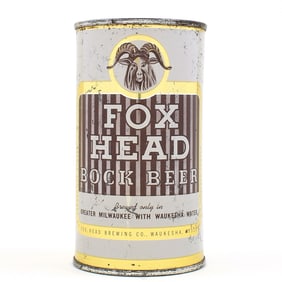Fox Head Bock Beer Flat Top BOCK LID FOX HEAD 66-16