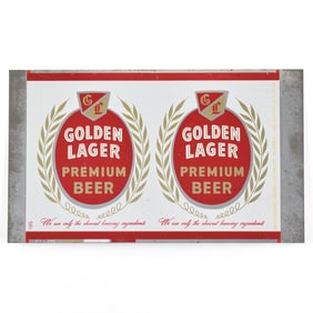 Golden Lager Beer Unrolled Flat Top Sheet MAIER 73-24