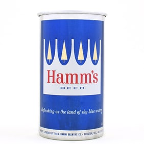 Hamms Beer Aluminum Drinking Cup PRES MESSAGE HOUSTON UNLISTED TOUGH