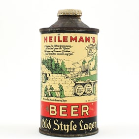 Heilemans Old Style Beer Cone Top STRONG NO 5 PERCENT 177-10