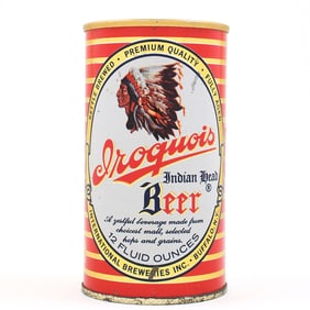Iroquois Indian Head Beer Zip Top 82-4