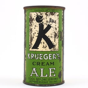 Krueger's Cream Ale Long Opener Flat Top LIME GREEN UNLISTED
