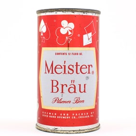 Meister Brau Color Pastimes Set Flat Top CARDS RED 95-35