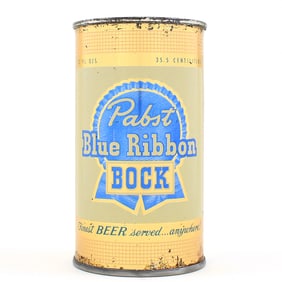 Pabst Blue Ribbon Bock Flat Top MILWAUKEE BOCK LID 112-7