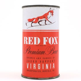 Red Fox Beer Flat Top RUPPERT IRTP 119-23 TOUGH CLEAN