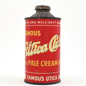 Utica Club Pale Ale Cone Top TEXT AT TOP NO U PERMIT L188-1
